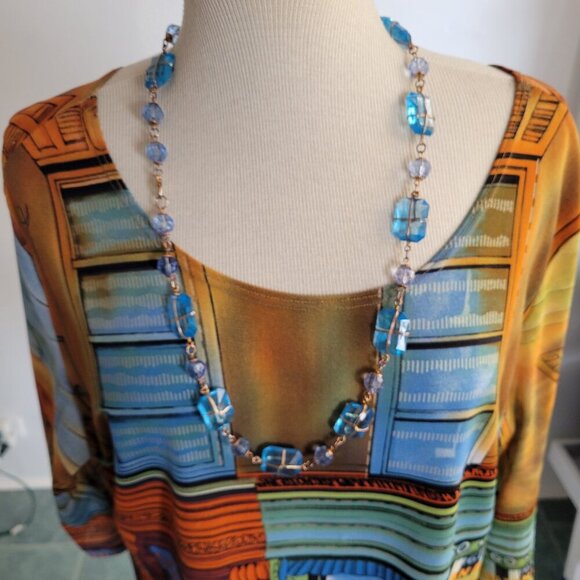 Vintage Jessica Max Women’s Art Deco Shirt (Size: Large) - Picture 5 of 14